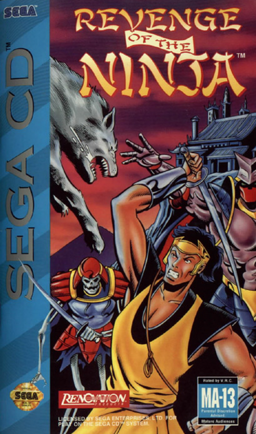 Revenge of the Ninja (USA) Sega CD Game Cover